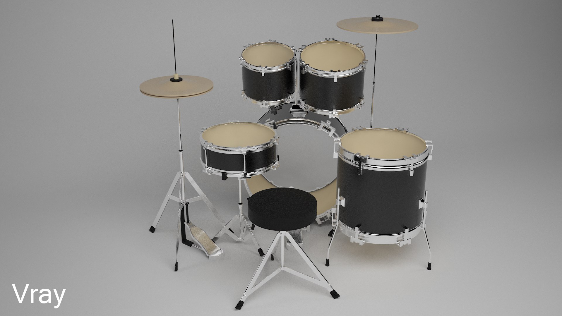 Drum Kit 3d Max