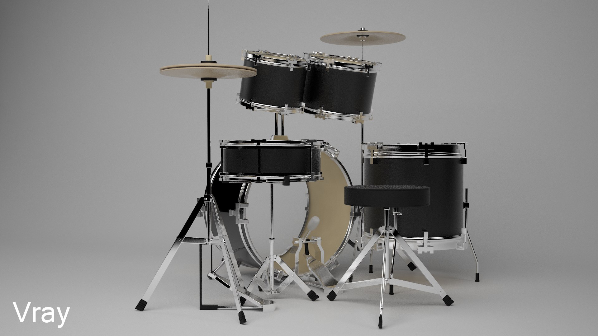 Drum Kit 3d Max