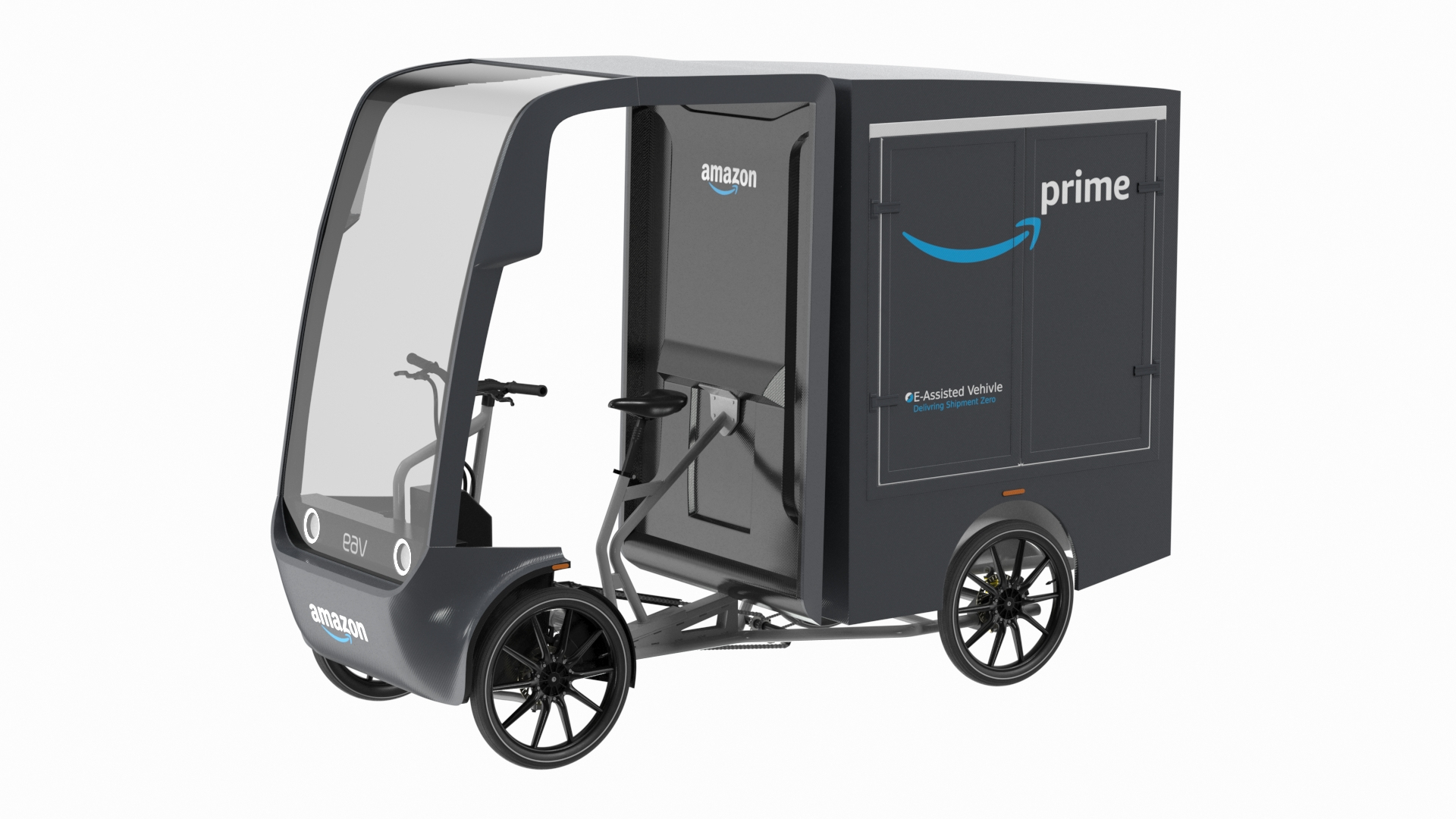 3D EAV Cargo Delivery Bike Amazon Rigged TurboSquid 2189706
