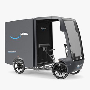 3D EAV Cargo Delivery Bike Amazon Rigged