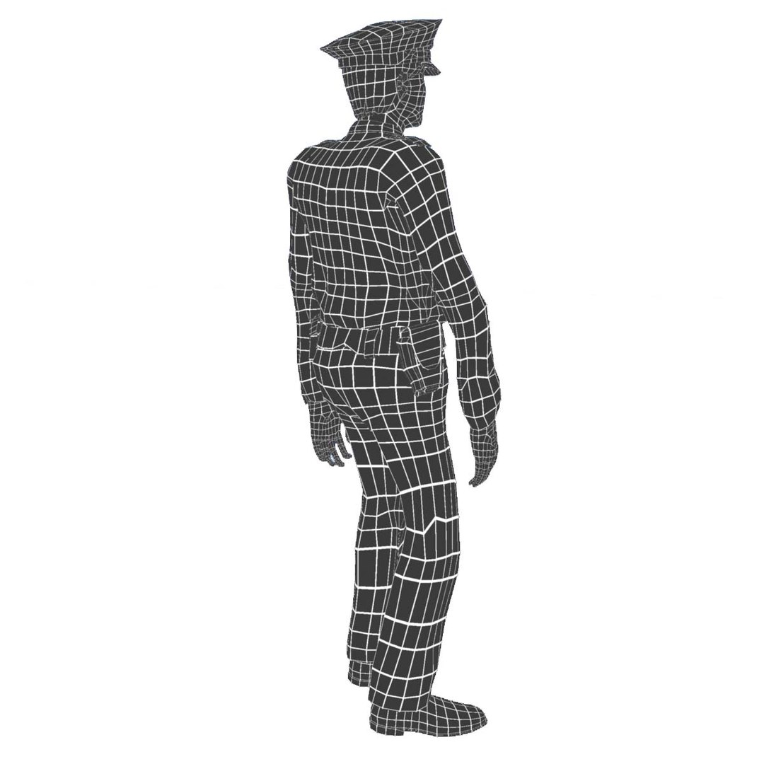 3d Model Police Animation