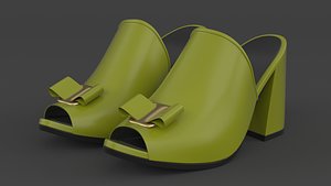 Women Slide Sandal 3D model