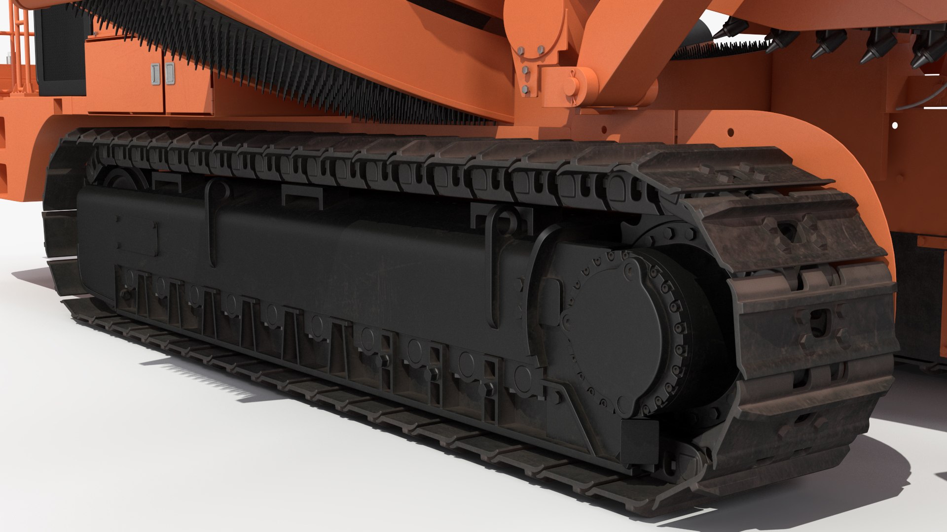 3D model Trencher Chainsaw Machine Orange New - TurboSquid 2111475
