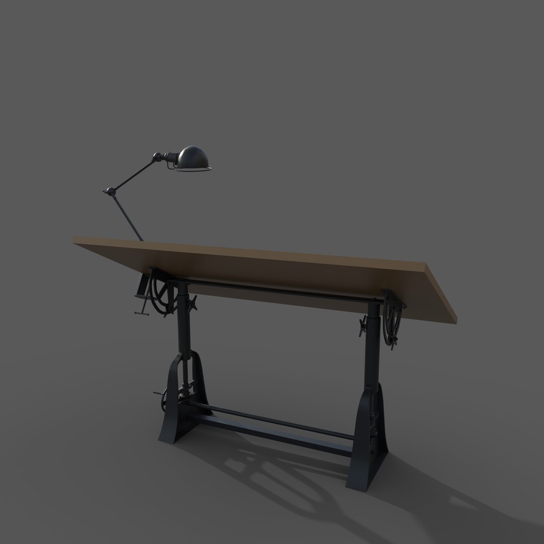 3D Model Drawing Table - TurboSquid 2106691