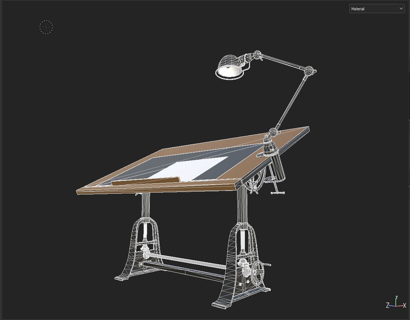 3D Model Drawing Table - TurboSquid 2106691