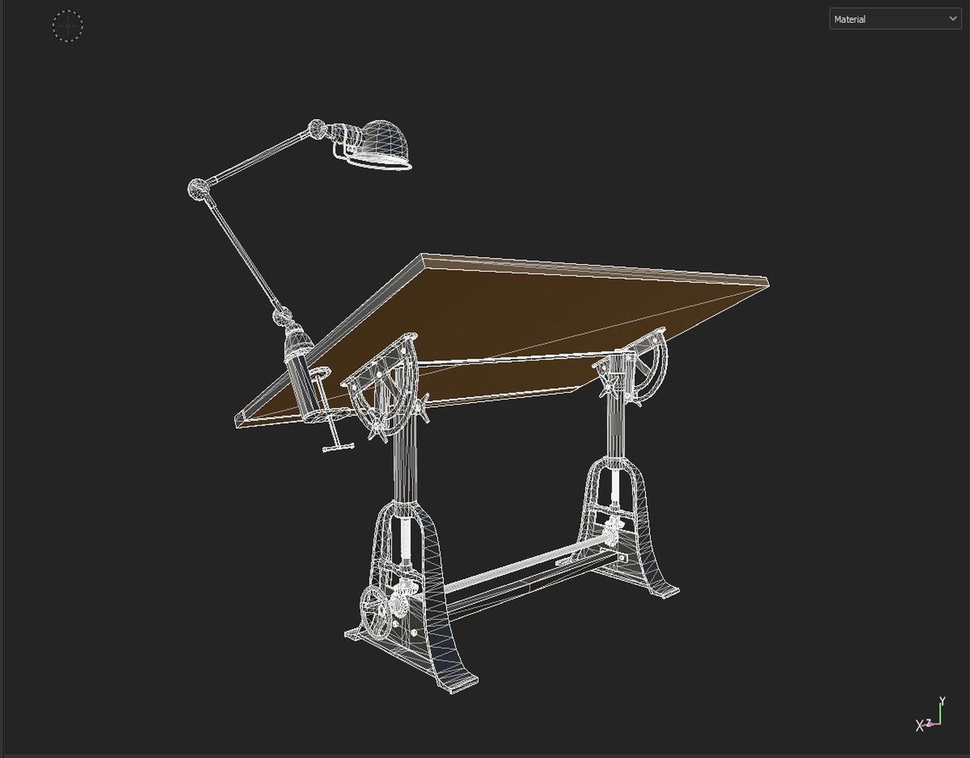 3D Model Drawing Table - TurboSquid 2106691