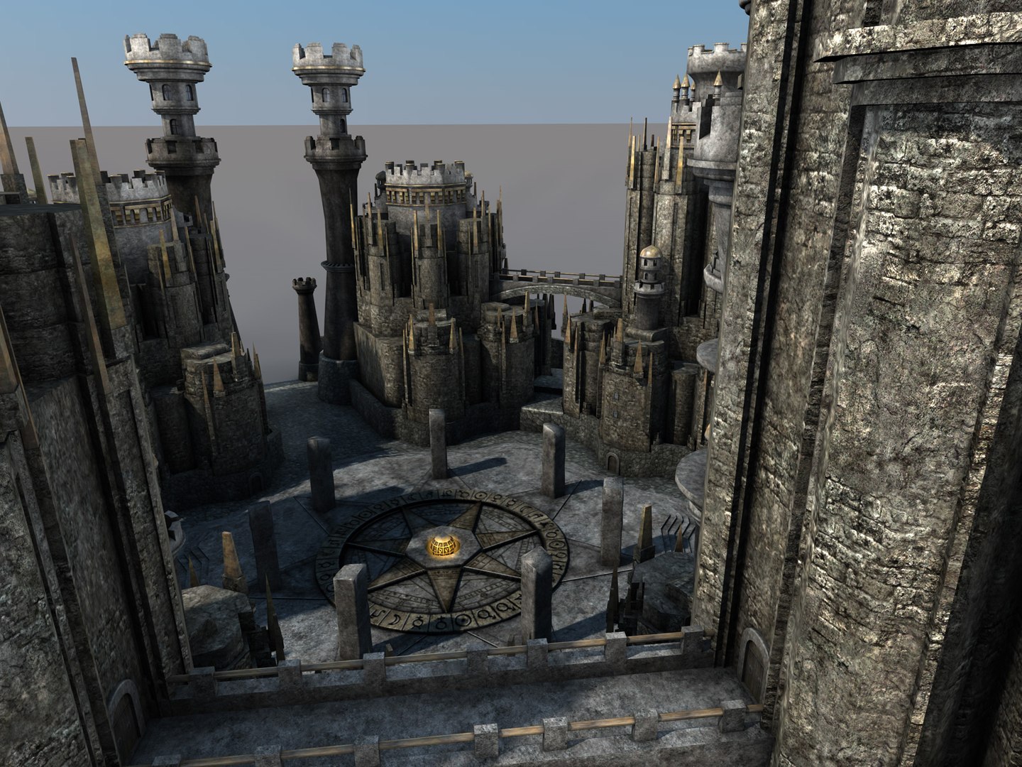 Magic Fantasy Castle 3d Model