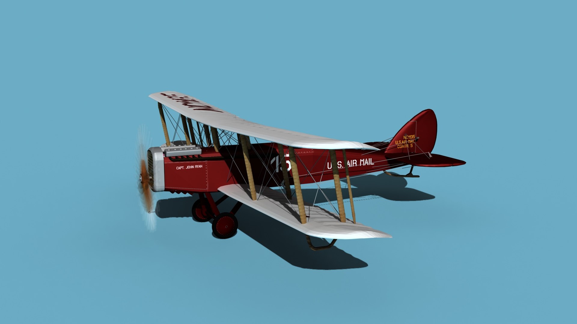 Airco DH-4 V01 US Air Mail 3D Model - TurboSquid 1750266