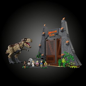 3D Lego 75936 Jurassic Park T-rex Rampage