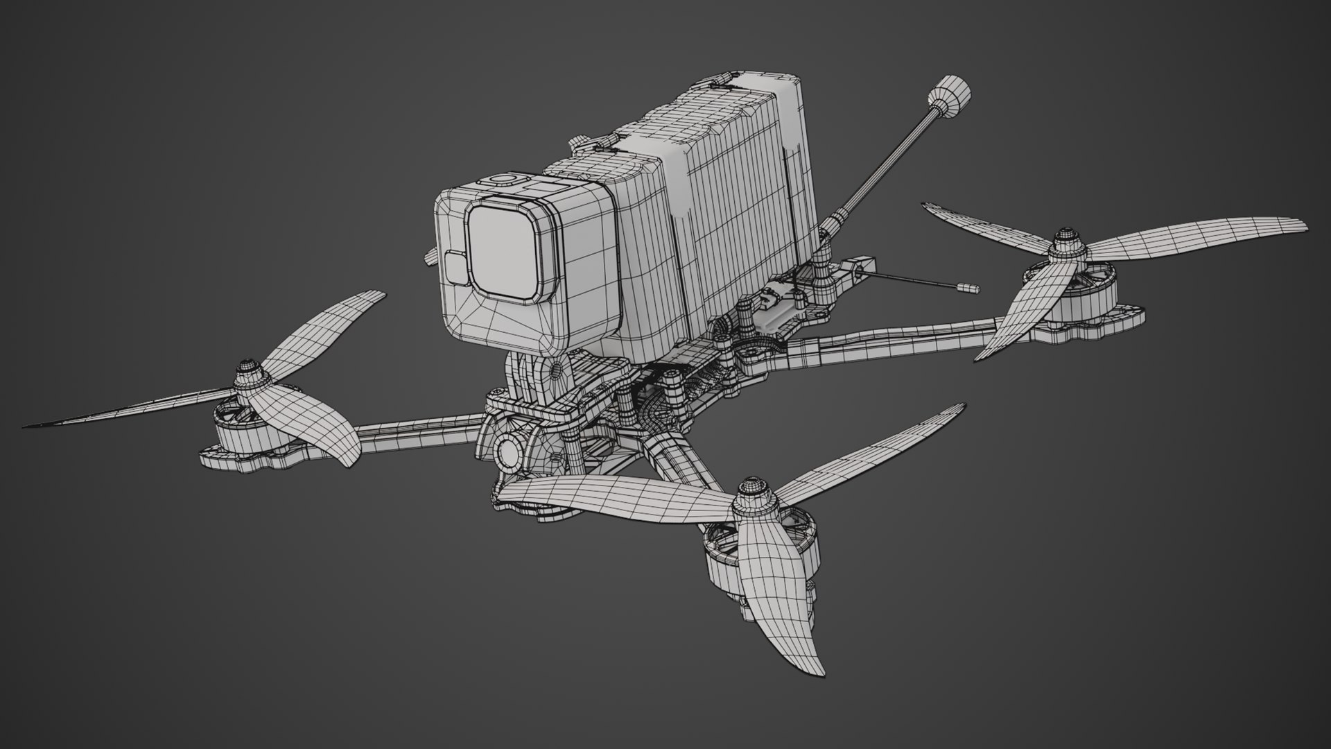 Fpv Drone 3D Model - TurboSquid 2424070