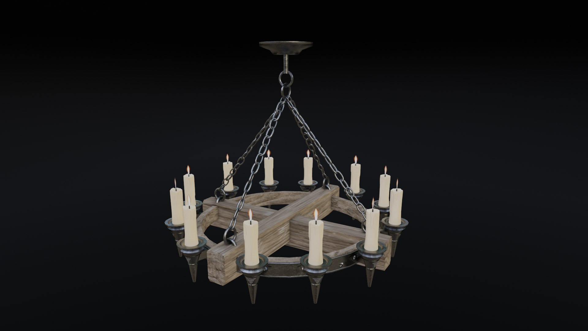 Medieval Candle Chandelier