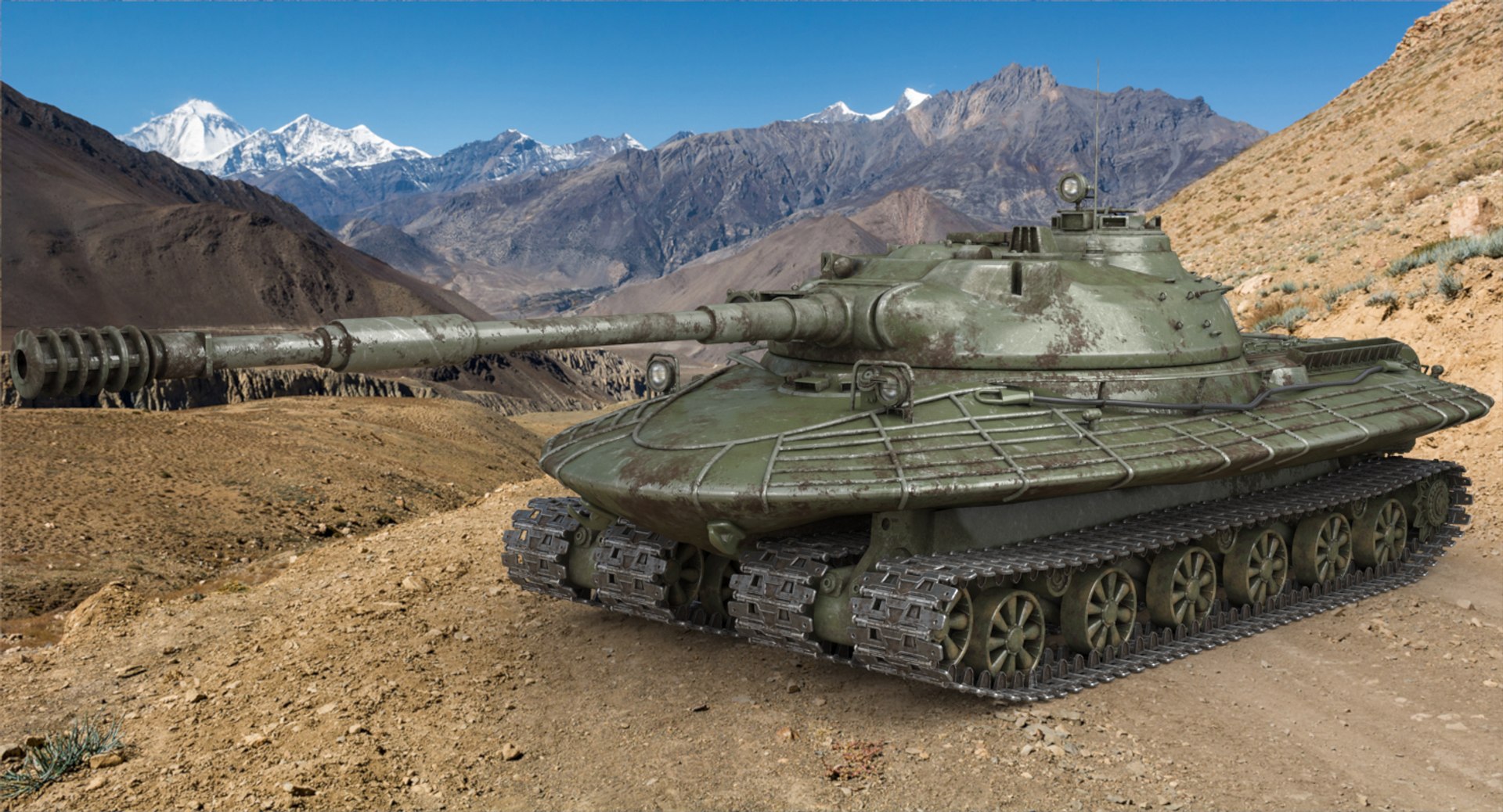 タンクオブジェクト279ソビエトグリーンVray3Dモデル - TurboSquid 1648330