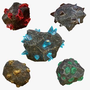 3D Asteroids -Meteorite