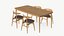 Cadeira de mesa de jantar de madeira moderna