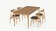 Cadeira de mesa de jantar de madeira moderna