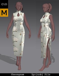womens cheongsam marvelous designer zprj