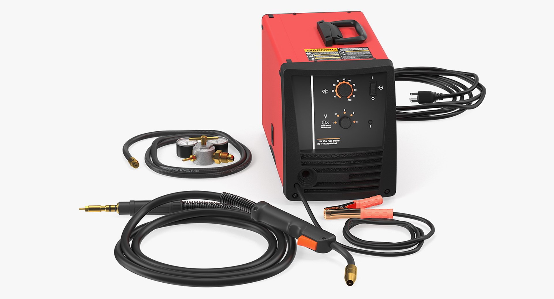 MIG Welder 200Amp 220V Inverter 3D model preview