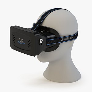 3d model virtual reality headset head