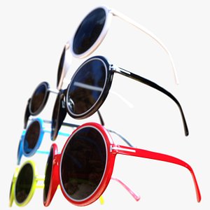 eyewear plastic sunglasses 3d model
