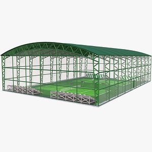 Indoor Tennis Courts 3D model