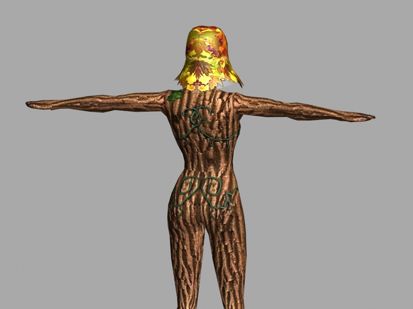 3d fantasy dryad model
