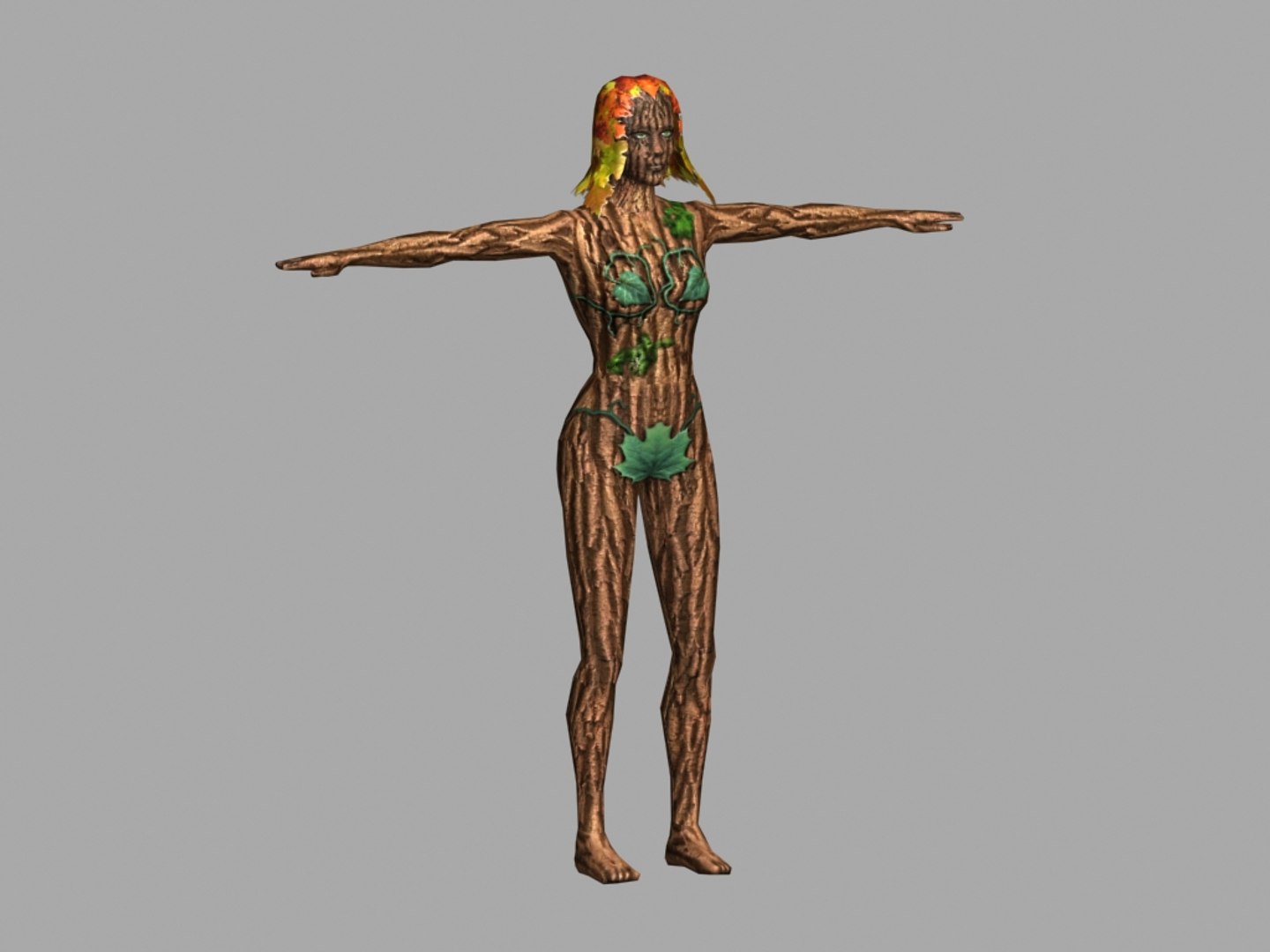 3d fantasy dryad model