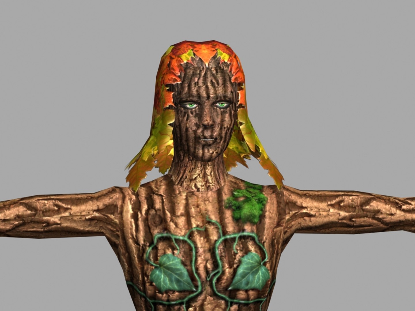 3d fantasy dryad model