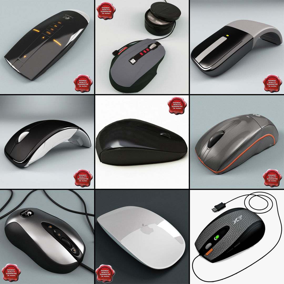computer mouses v4 3d model