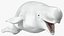 3D model Beluga Whale Adult