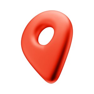 Location Pin Icon 3D
