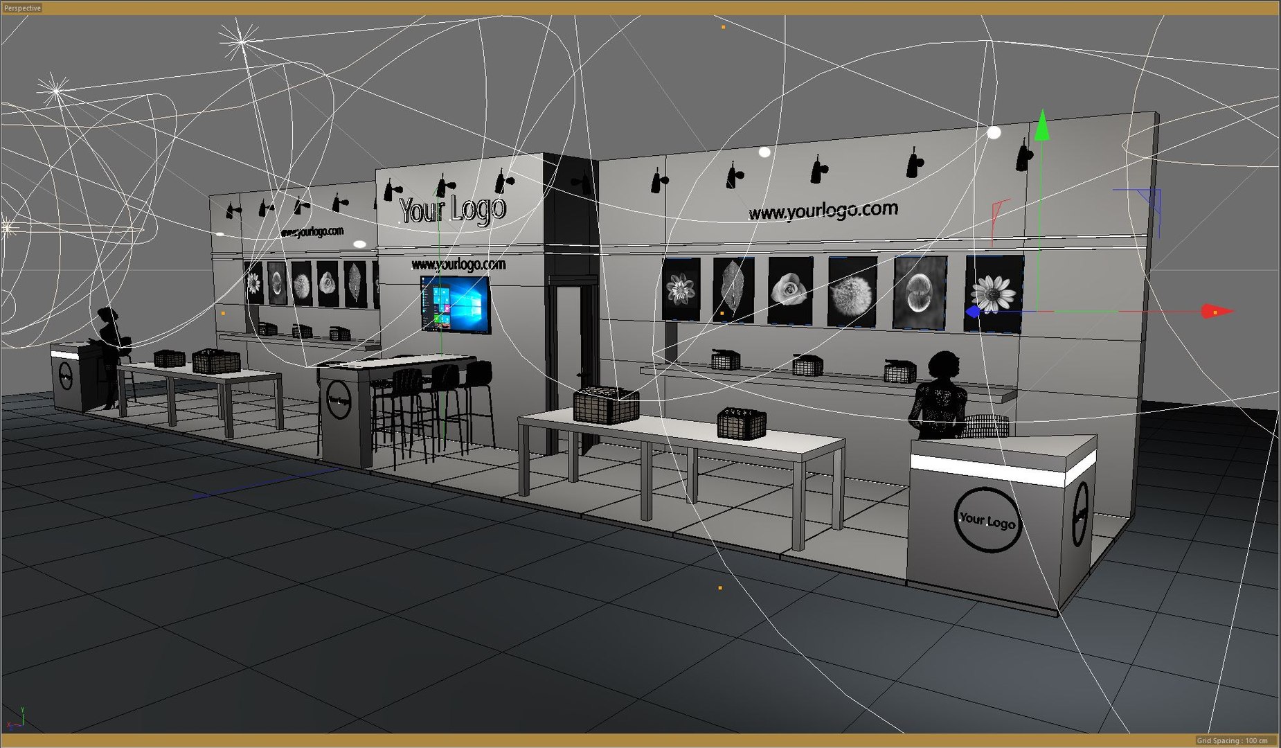 Exhibition Stand 3D Model - TurboSquid 1629490