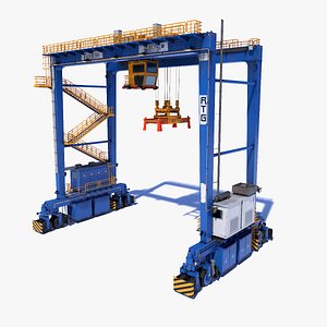 RTG Crane PBR model Film quality 3D model