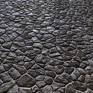 Tileable Irregular Stone Wall 4x4m