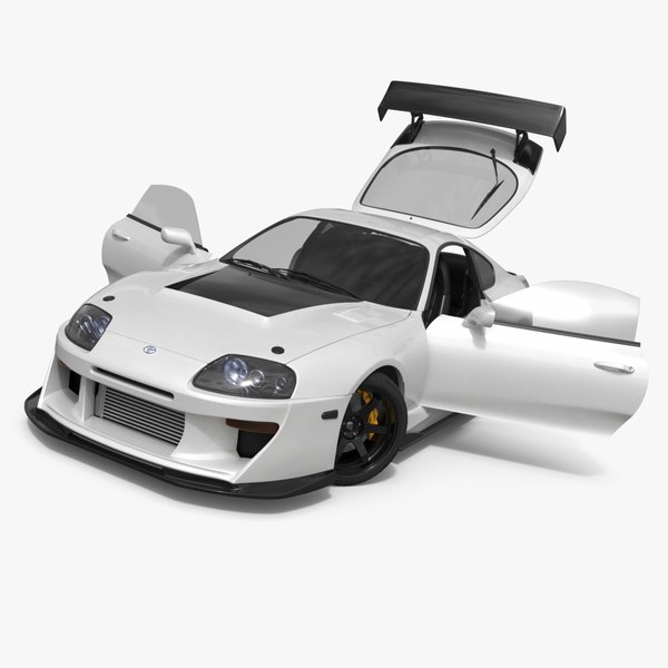 Toyota Supra Mk4 Carbon Aero Kit White (마야용) 3D 모델 - TurboSquid 2483562