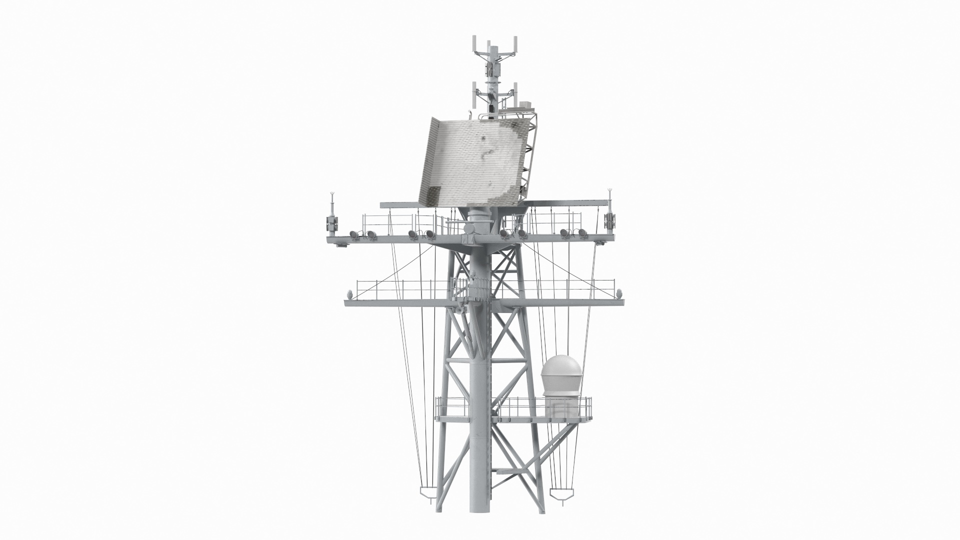 Military Ship Mast 3D - TurboSquid 1548374
