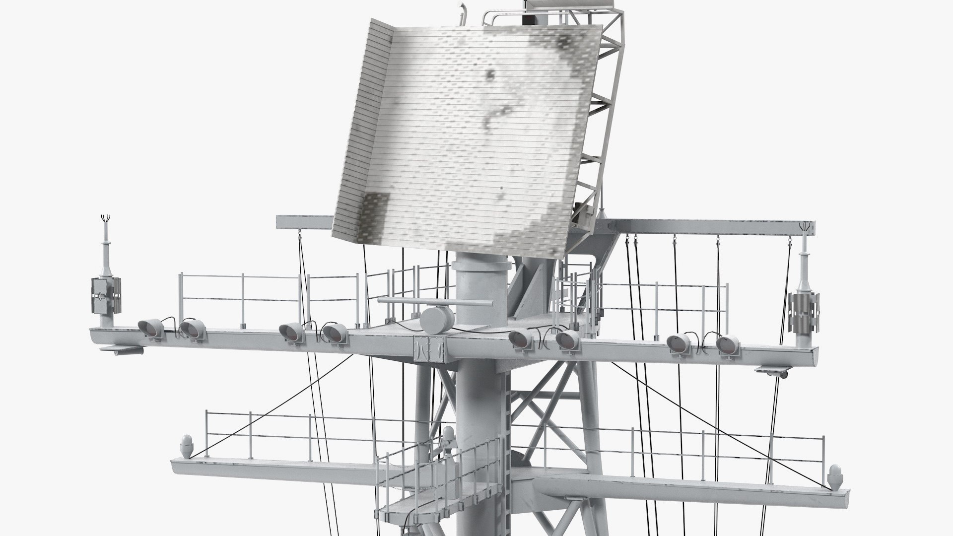 Military Ship Mast 3D - TurboSquid 1548374