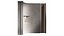 Corner wall section Plaster and wood niche partition