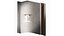 Corner wall section Plaster and wood niche partition