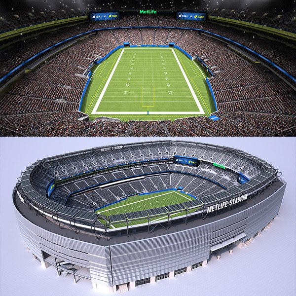 3D model Houston Texans - American Football Stadium VR / AR / low-poly