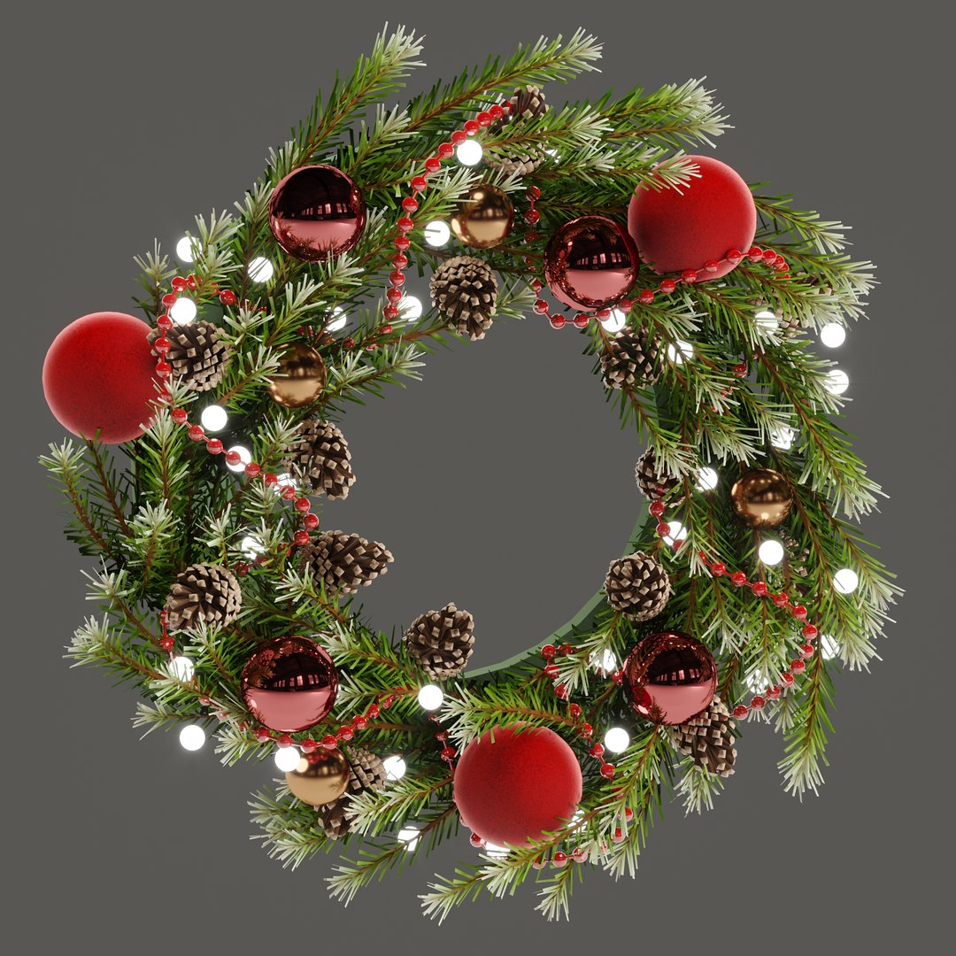 Christmas wreath with toys and pine cones model https://p.turbosquid.com/ts-thumb/1q/U89rRJ/y0/3/jpg/1639030062/1920x1080/fit_q87/409e0f6ce951cc9658c3fab4c753252a595156ca/3.jpg
