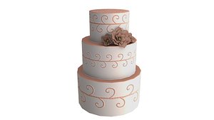 blenderWedding Cake 3D 3D model