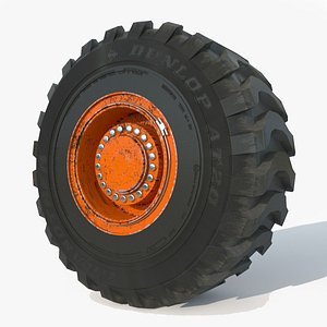 3D Wheel Rim Tire Dozer
