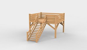 Warehouse Safety Steps 02 3D model 3D model