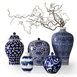 3D model Vases Set 03