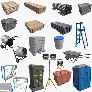 MEGA Construction Materials Collection model