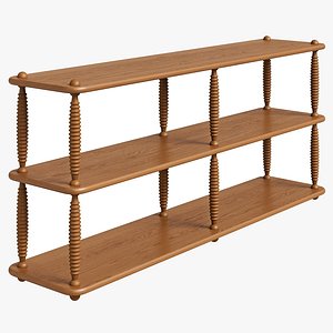 Soho Home Cleo shelving unit 3D model