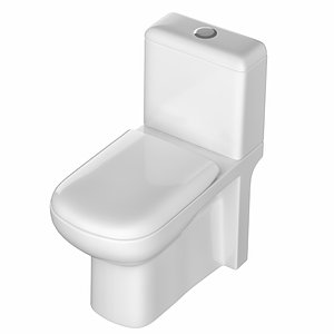 Two piece rounded rectangle shape EWC toilet