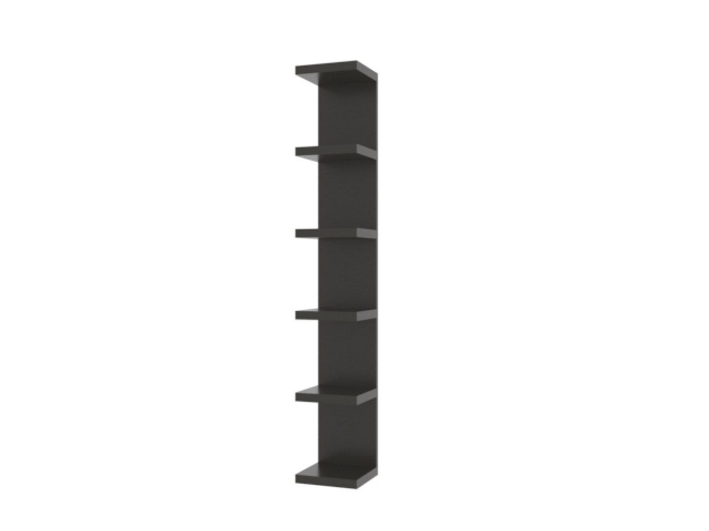 Black Shelf 3D Model - TurboSquid 1464650