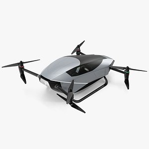 3D Xpeng X2 Flying Car Rigged for Maya model