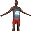 marathon runner 3D model